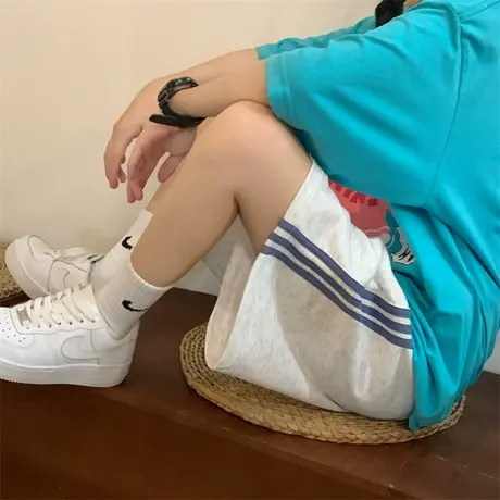 短裤女夏阔腿裤学生休闲运动裤宽松显瘦外穿百搭五分裤子夏季薄款商品大图