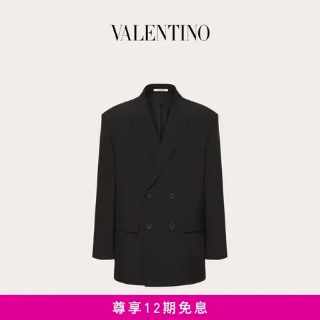 【24期免息】华伦天奴男士 MAISON VALENTINO 双排扣羊毛夹克外套商品大图