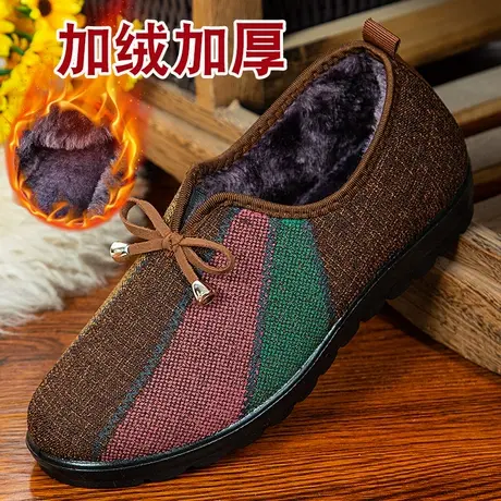 老北京棉鞋女冬加绒妈妈鞋秋冬2023年新款女鞋冬季中老年软底女式商品大图