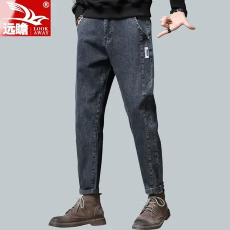 牛仔裤男春季男装宽松男裤长裤男士2022新款直筒修身休闲裤子男款商品大图