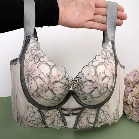 提拉调整型内衣女聚拢小胸秋冬收副乳上托文胸五排扣矫正下垂胸罩图片