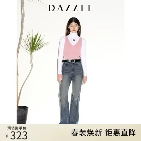 DAZZLE地素 奥莱春季针织吊带背心内搭打底衫女图片
