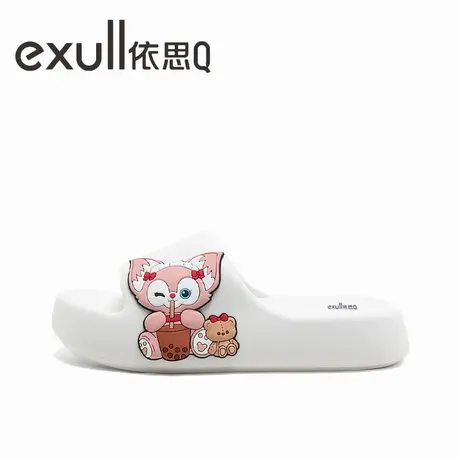 exull/依思Q拖鞋女2023新款居家静音踩屎感舒适百搭防滑软底凉拖图片
