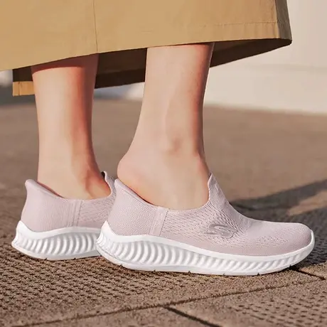 斯凯奇闪步鞋Skechers斯凯奇女一脚蹬网面透气2025新款夏季休闲鞋商品大图