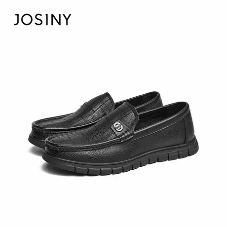 卓诗尼豆豆鞋2025春季新款男鞋软底舒适潮流镂空懒人鞋商务一脚蹬商品大图