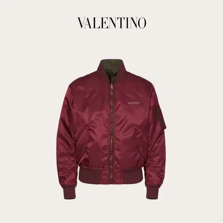 【季末优惠】华伦天奴VALENTINO男士可双面穿尼龙飞行员夹克图片