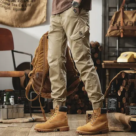 Modi Nick/摩帝尼克男士潮流宽松工装裤裤子男款时尚百搭舒适长裤商品大图