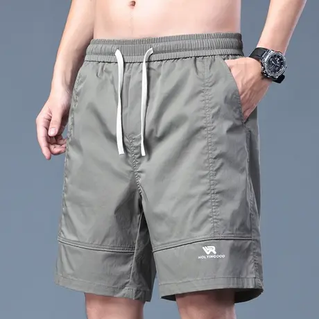 夏装松紧腰马裤子青少年小短裤男生夏季学生中裤男士五分薄款夏裤商品大图