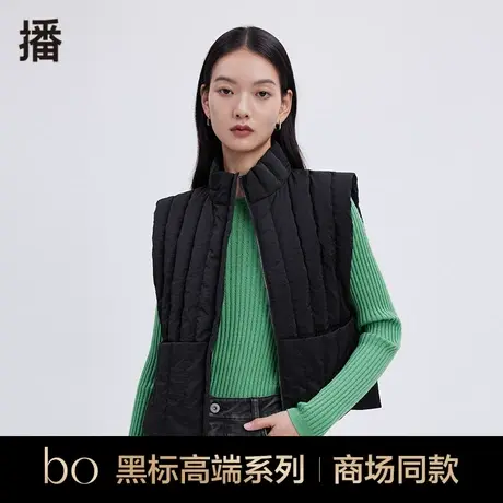 播鹅绒服冬季新款白鹅绒保暖简约百搭休闲绗缝羽绒马夹BDP4MD0817图片