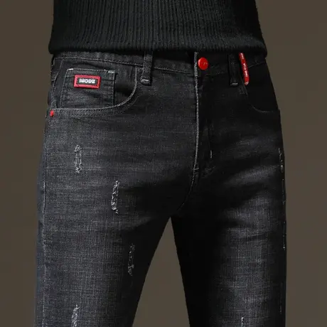 男装男裤2023新款休闲长裤牛仔裤男裤子直筒男士春秋款秋季秋冬款图片