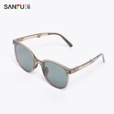 三福大框折叠偏光太阳镜 时尚易搭服饰配件遮阳墨镜眼镜830881商品大图