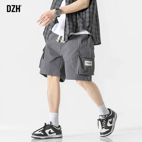 男士冰丝速干裤男夏季薄款大口袋工装裤外穿篮球运动短裤男夏天潮商品大图