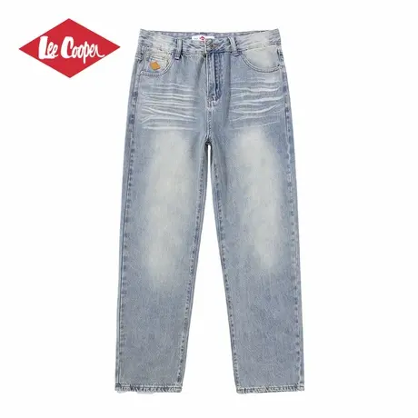 Lee Cooper/李库珀 复古牛仔裤男士夏季薄款透气休闲宽松阔腿长裤商品大图