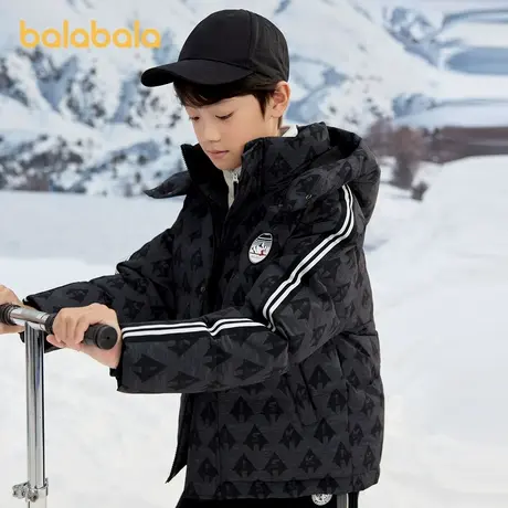 巴拉巴拉童装儿童羽绒服男童冬季新款中大童外套防护商品大图