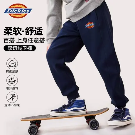 Dickies童装男童秋季裤子2025新款儿童潮牌LOGO长裤女孩秋装卫裤A商品大图