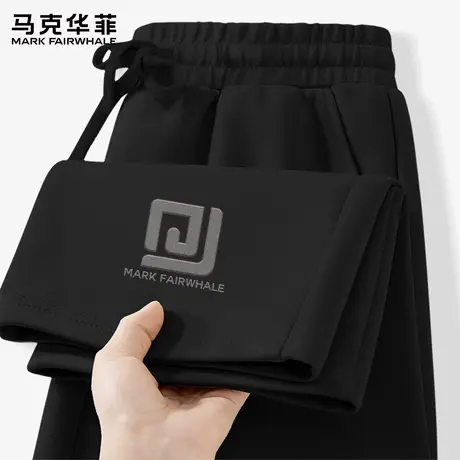 马克华菲华棉直筒裤子男2025新款秋季港风卫裤男款宽松休闲长裤X商品大图