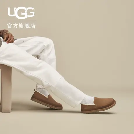 UGG秋季新款男士时尚简约舒适轻便纯色平底圆头便鞋休闲鞋1174586商品大图