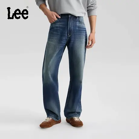 【张凌赫代言】Lee商场同款25秋冬新品舒适直筒101+深蓝男牛仔裤图片