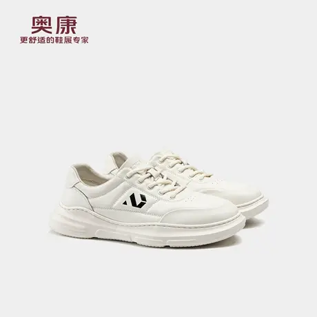 奥康 男鞋2026春季新款休闲板鞋厚底增高舒适透气防滑耐磨运动鞋商品大图