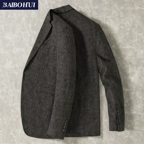 秋冬季男士西服上衣韩版修身潮流商务英伦呢子休闲小西装男装外套图片