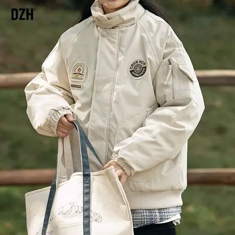 男士工装棉衣外套男潮牌冬季加厚男装2024新款休闲立领棉服男款潮商品大图