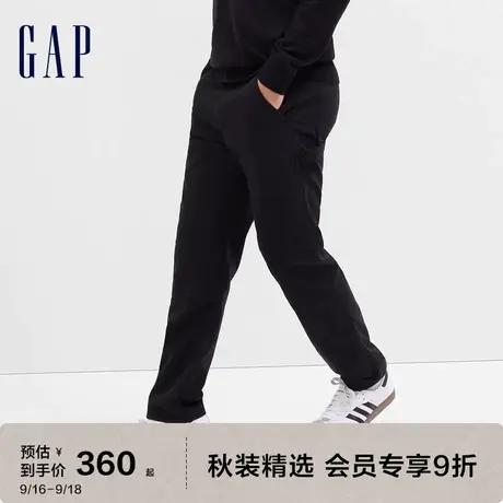 Gap男装秋季2023新款复古帆布宽松直筒工装裤长裤745030休闲裤图片