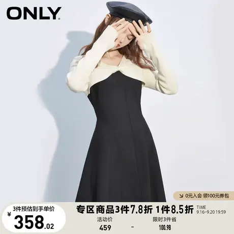 ONLY奥莱夏季时尚潮流休闲显瘦两件套短款连衣裙女图片