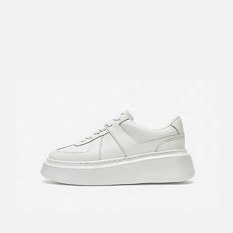 Nine West/玖熙2025年春夏新款休闲板鞋女简约百搭厚底小白鞋女图片
