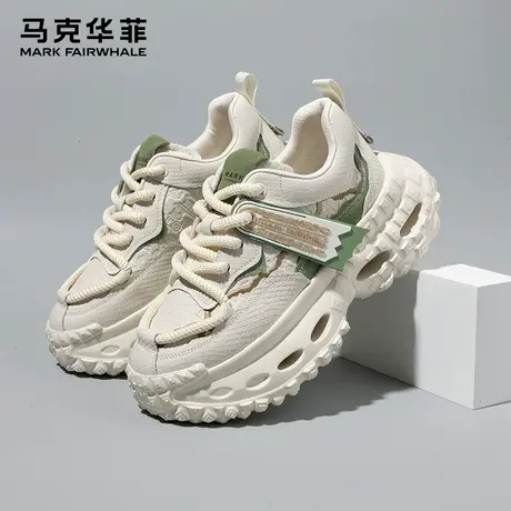 马克华菲官方旗舰店轮胎老爹鞋男透气软底不累脚增高大码坦克潮鞋商品大图