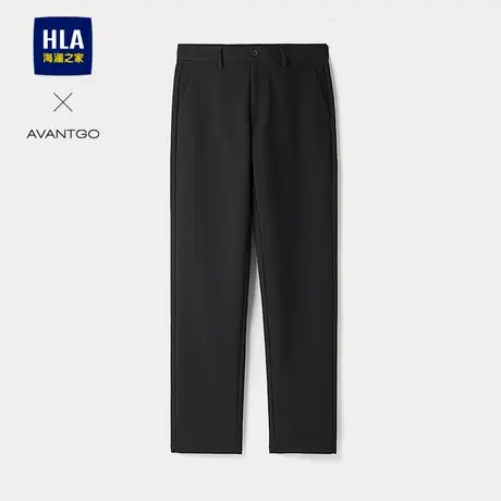 HLA/海澜之家轻商务经典系列休闲裤25春秋新款纯色简约合体裤子男图片