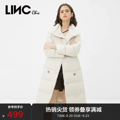 LINCCHIC金羽杰羽绒服女软糯中长款轻薄羽绒服女冬季Y21808159Y商品大图