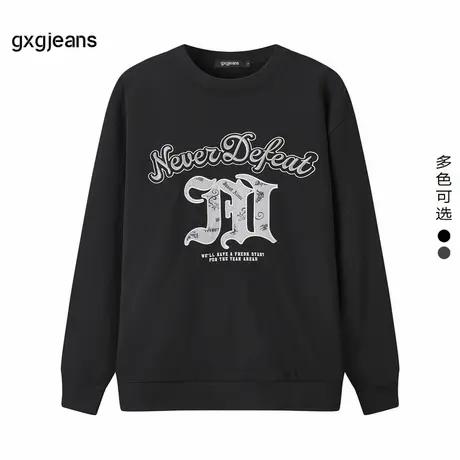 gxg.jeans男装2024年春季新款圆领卫衣JFX13100371商品大图