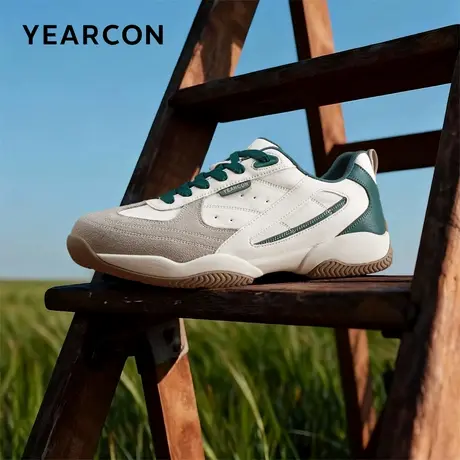 意尔康男鞋2026春季新款低帮运动休闲软底单鞋英伦复古德训鞋男士商品大图