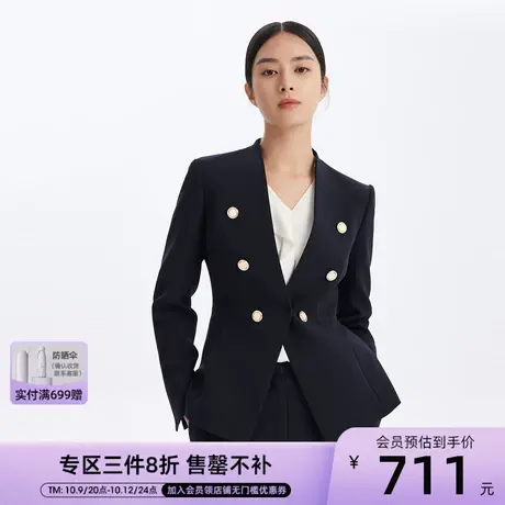 LANCY/朗姿秋季新款通勤西装高级职业通勤女士商务西服商品大图