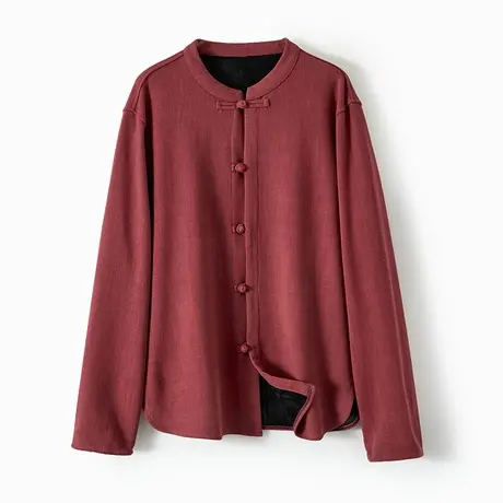 唐装男保暖衬衫加绒加厚2023新款冬季中国风衬衣外套宽松大码男装图片