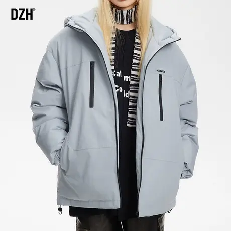 情侣棉服男冬季潮牌连帽加厚棉衣学生短款厚外套男士2023新款冬装商品大图