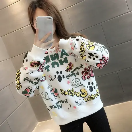 卫衣2024年新款女装韩版春秋季春款春装宽松女士薄款上衣外套爆款图片