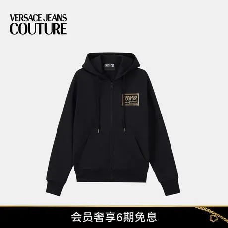【甄选礼物】VERSACE JEANS COUTURE 男士拉链连帽衫图片
