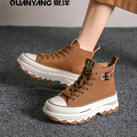 厚底马丁靴女款2024新款春款英伦风短靴小个子靴子女复古网红爆款图片