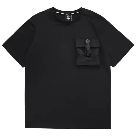 VIP夏季短袖t恤男薄款机能风口袋工装体恤半袖打底衫宽松潮牌上衣商品大图