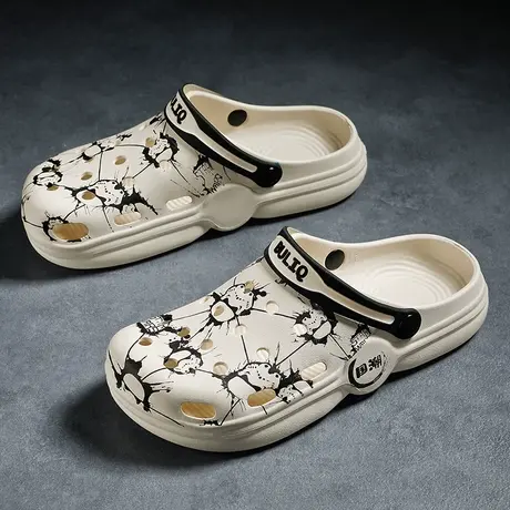 雨鞋男款夏季赶海专用水鞋防滑钓鱼涉水鞋户外洞洞防水鞋沙滩凉鞋商品大图