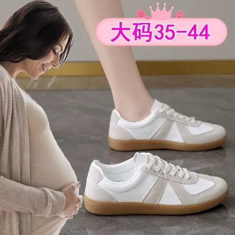 孕妇专用鞋子女大码41一43小白鞋春秋外穿休闲运动鞋软底德训鞋42商品大图