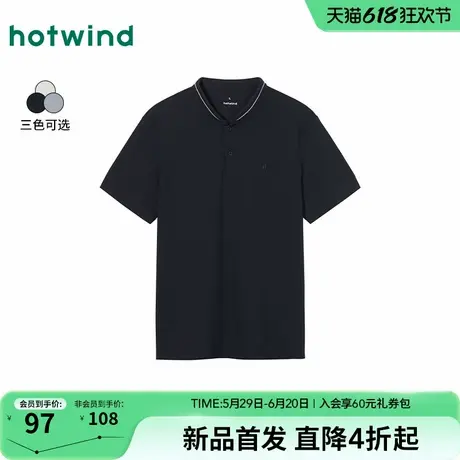 热风2025年夏季新款男士立领POLO商品大图