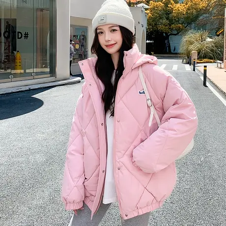 面包服短款羽绒棉衣棉服女韩版宽松秋冬季外套加厚棉袄2023年新款图片