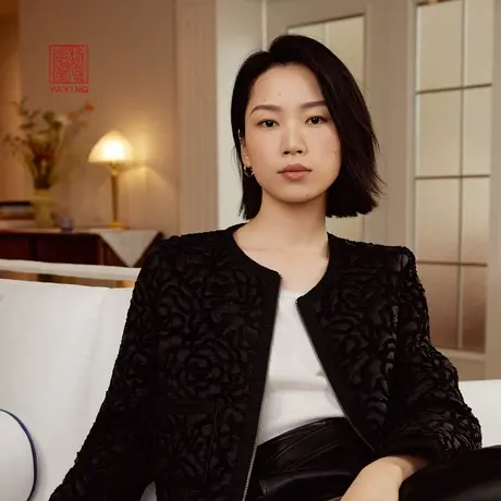 EP雅莹高端系列 国风小香风礼服圆领短款棉服外套 秋冬新款M101A图片