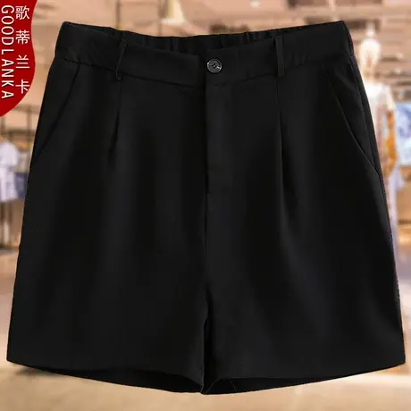 加肥加大码中年胖妈妈夏季裤子200斤宽松时尚洋气妈妈装休闲短裤商品大图