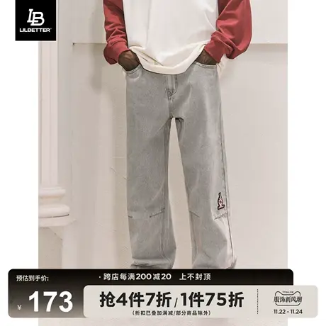 Lilbetter直筒牛仔裤男2024新款美式高街vibe风裤子秋冬复古长裤商品大图