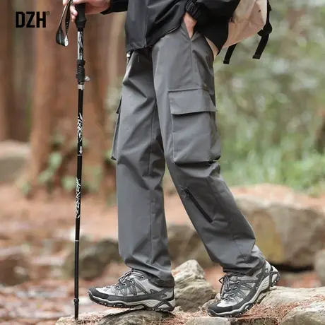 男士户外三防冲锋裤男防风防水春秋季2024新款工装伞兵裤直筒裤子商品大图