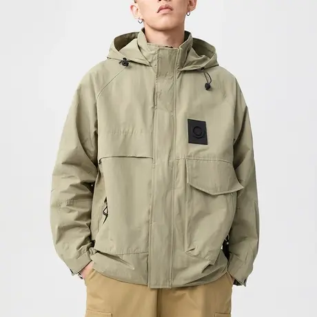 男士新款冲锋衣男款痞帅高级感男装春秋季衣服美式早春外套男工装商品大图