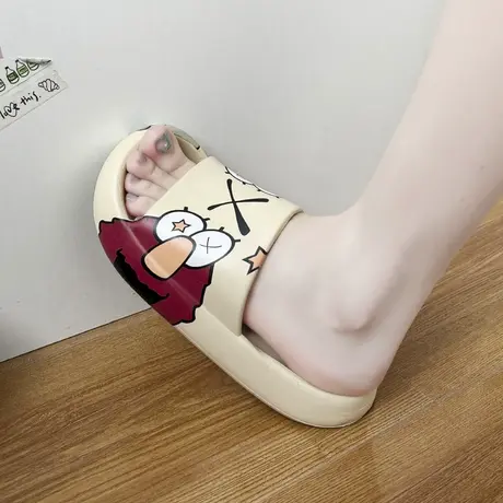 拖鞋女夏季外穿2024新款时尚ins潮踩屎感网红凉拖鞋居家男情侣款商品大图